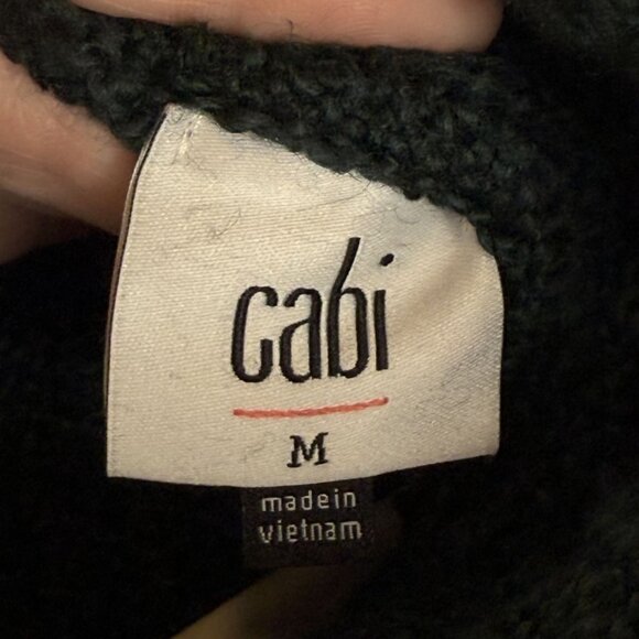 Cabi #3885 Tryst Pullover Dark Teal Cowl Neck Sweater, M - Picture 6 of 7